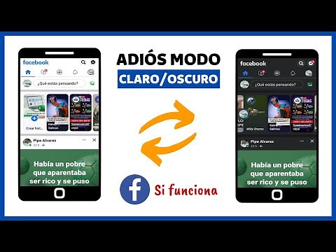 Como ACTIVAR o DESACTIVAR el modo oscuro o modo claro en Facebook en el celular | Quita o agrega