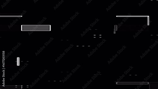 Retro glitch line effect with VHS damage, screen interference, and chromatic distortion