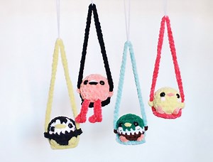 Crochet Bird Car Mirror Hanger PDF PATTERN | Penguin Duck Chick Flamingo Car Decor | DIY Car Accessories | Amigurumi | Car Hanger - Etsy