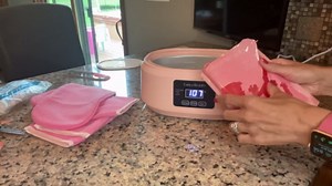 EASYINBEAUTY Paraffin Wax Machine for Hand and Feet with Paraffin Wax Kit | 3000ml Hand Wax Paraffin Machine for Arthritis, Paraffin Wax Warmer with 6 Packs Rose Wax, Paraffin Bath for Smooth Skin