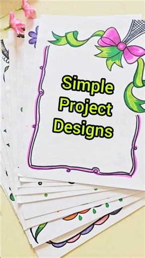Simple And Easy Border Designs for #project #art #frontpage #borderdesign