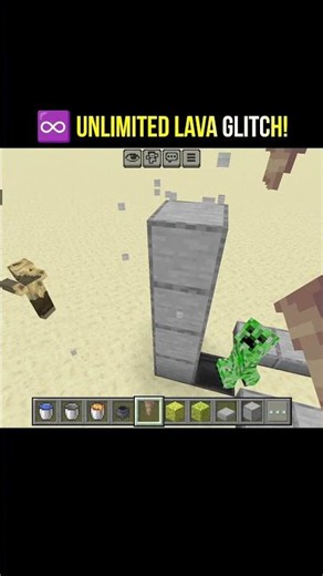 Minecraft's EASIEST Unlimited Lava Source! ♾️🔥 #minecraft #shorts
