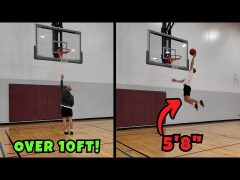 Dunking on a Rim OVER 10ft at 5'8"?!