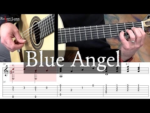 Blue Angel - Full Tutorial with TAB - Classical Guitar - Robert Lunn