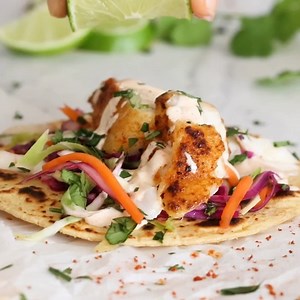 35K views · 3.3K reactions | https://www.skinnytaste.com/cod-fish-tacos/ This easy, healthy cod fish taco recipe is seasoned with a chili-lime cumin rub topped with slaw and creamy lime sauce – no breading, no frying! | Skinnytaste | Facebook