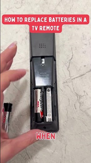 How to replace batteries in a TV remote #QuickTip