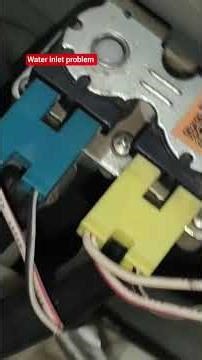 front load washing machine inlet problem
