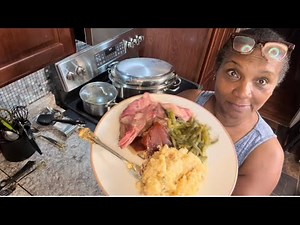 “Southern Sunday Dinner | Smoked Picnic Ham, Potato Salad & Green Beans”