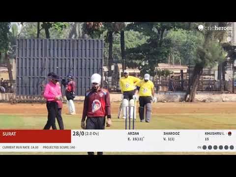 Surat vs Mumbai Parsee Gymkhana live cricket match | Late Maneck Golvala T10 Premier League live -