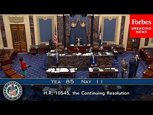 BREAKING NEWS: Senate Passes Continuing Resolution Bill To Fund Government And Avoid Shutdown