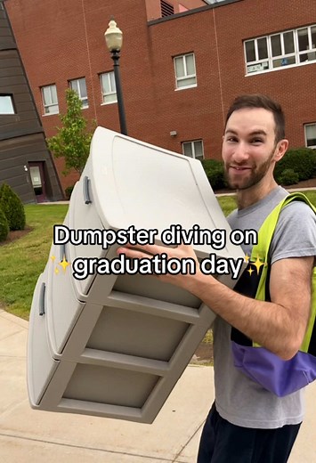 Dumpster Diving on Graduation Day: Campus Move-Out Finds