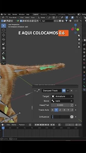 O SEGREDO pra ANIMAR CAUDA no Blender!