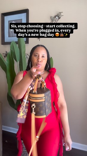 Sis, stop choosing—start collecting. When you’re plugged in, every day’s a new bag day 😍👜✨ Comment ‘PLUG’ to get your vendor connect today!” | Consulting