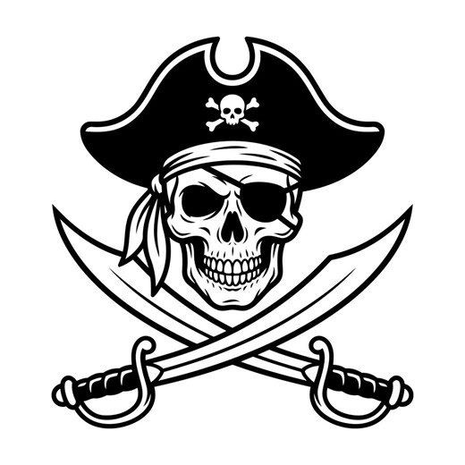 Pirate Skull Svg, Pirate Svg, Halloween Pirate Shirt, Svg, Skull Svg, Pirate Clipart, Pirate Cut Files for Silhouette, Pirate Vector DXF Eps - Etsy