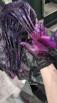 GOTH GIRL PURPLE HAIR DYE 👹👹 Continuing the "goth girl" hair color series with another classic &