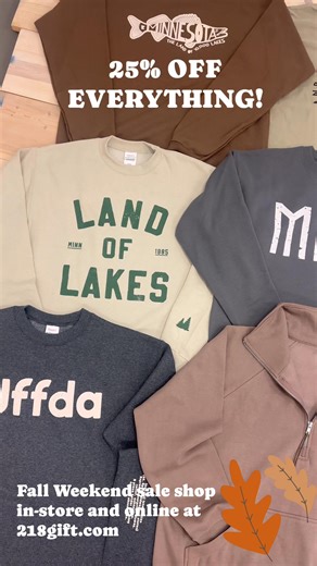 Get 25% off everything this weekend at 218gift.com and in-store! | 218
