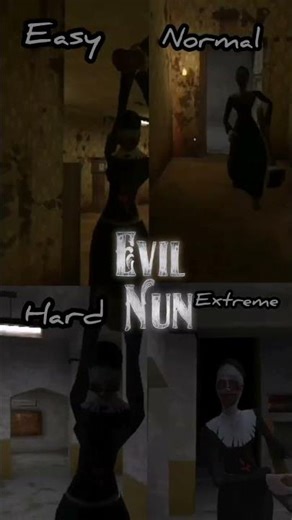 Evil Nun Horror Game Play Easy | Normal | Hard | Extreme Mode Nun Running.. #evilnun #horrorgame