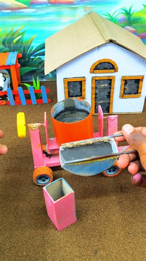 Mini bridge pillar making video|construction diy science project#short #youtubeshorts |