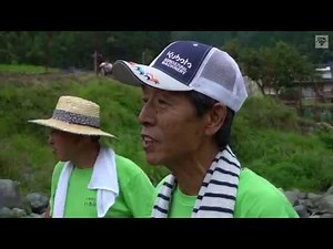 ふるさといろりの会の活動 大杉区こども会と魚のつかみ取り