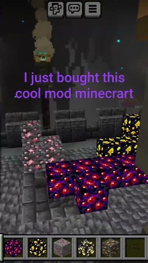 i bought aa cool minecraft mod with mine coins #minecraftshort #mod