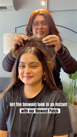This product is perfect for enhancing your hairline & getting trendy curtain bangs look #nishhair