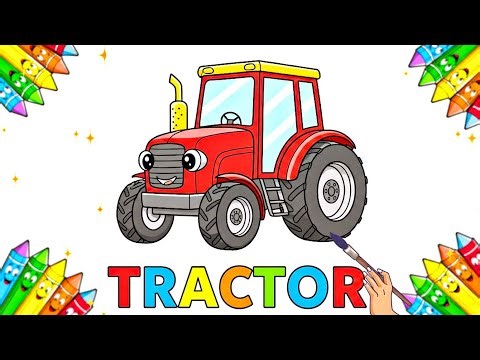 Tractor Fun: Creative Coloring Activities for Kids!