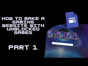How to make a GAMING WEBSITE with unblocked games | Part 1