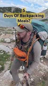 What 5 Days Backpacking Food Actually Looks Like #camping #backpacking