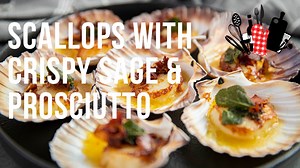 4.7K views · 145 reactions | For warm, balmy nights, there's nothing better than a scallop starter. This recipe is fresh, and quite easy to put together, find it here - https://everydaygourmet.tv/recipes/scallops-with-crispy-prosciutto-and-sage | Everyday Gourmet | Facebook