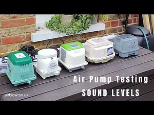 Air compressor sound comparison testing
