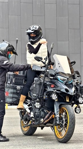 The More You Say No, The More I Want to Do It 😆🏍️ | Benelli 552X #benellitrk552x #rider #motorcycle