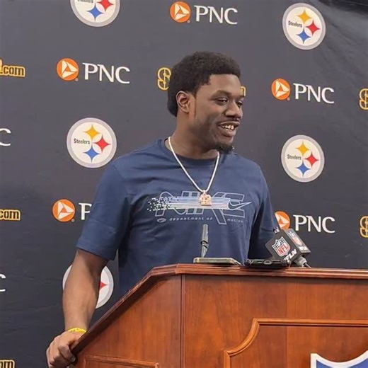 8.7K views · 1.2K reactions | James Pierre intercepted his cousin, Lamar Jackson, Sunday, he’s not sure if he’s done it before, he kinda downplayed it, but it’s big for his MOM #Steelers | 93.7 The Fan | Facebook