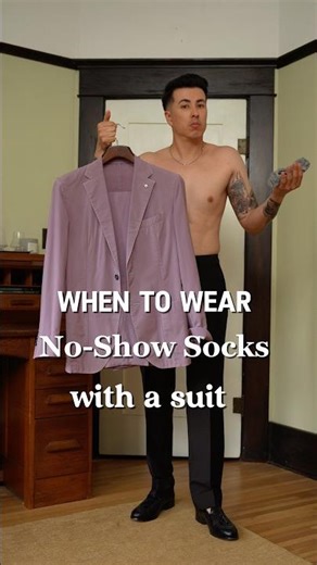 How to wear no show socks with a suit. #menstyletips #stylemistakes #howtowear