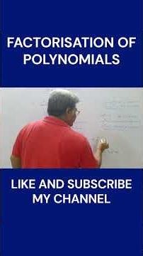 Factorisation of Polynomial | Most Important Question | Class 8–12 & IIT-JEE