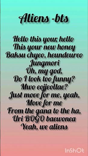 bts song aliens lyrics