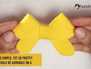 293K views · 5.1K reactions | How To Make a Felt Bow - DIY Felt Craft Tutorials! By: HandiWorks | MetDaan DIY | Facebook