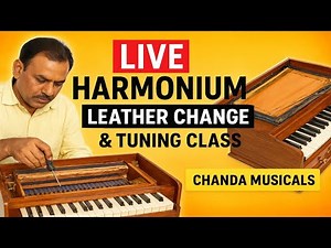🎹 LIVE Harmonium Leather Change & Professional Tuning Class | Indian Harmonium | Chanda Musicals