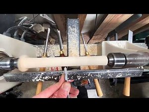 How to turn captive rings on the wood lathe.