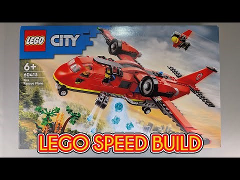 LEGO Fire rescue plane 60413 Speed build!