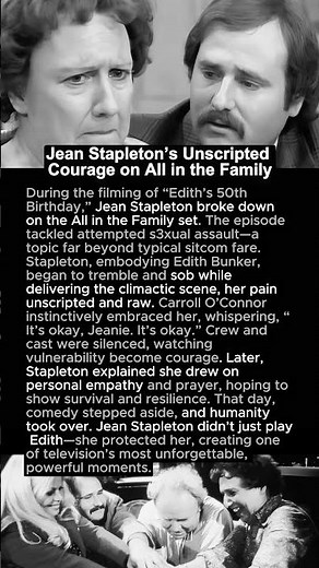 Jean Stapleton’s Unscripted Courage on All in the Family 💔📺 #shortvideo