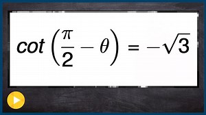 How to solve a trigonometric equation using cofunction identities