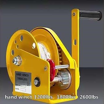 1200lbs 2600lbs Hand Crane 1 ton Manual Hand Winch With Break