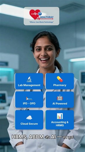 70% Time Bachao Hospital Mein - Healthray HMS Software | EMR EHR ABDM AI | Free Demo #EHRSoftware