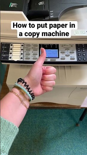 How to put paper in a copy machine #shorts