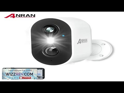 ANRAN 2K Rechargeable Battery Camera 2.4G WiFi Camera Wireless Home Surveillance Security