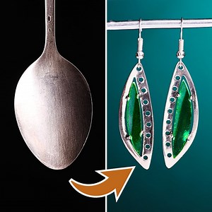 6.8M views · 920 reactions | An easy way to make a ring and earrings from an old silver spoon. 籠 | Bright Side | Facebook
