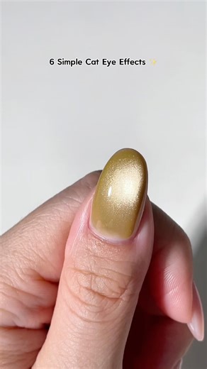 6 Easy Cat Eye Effects ANYONE Can Do! ✨ | Magnetic Gel Tutorial for Beginners #nailtutorial #cateye