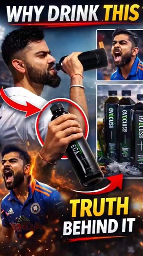 Virat Kohli 🔥 Black Water क्यों पीते Hain? 😳 Sach Kya Hai😱 ? #kohli #cricket #facts #ytshorts