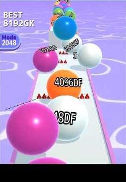 Ball Run 2048 Infinity Mode Endless Merge Madness #ballgameshub 😱🔥 #shorts