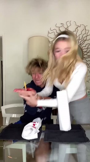 Fake Pencil Prank 😂 my girlfriend didn’t see that coming @colie.1